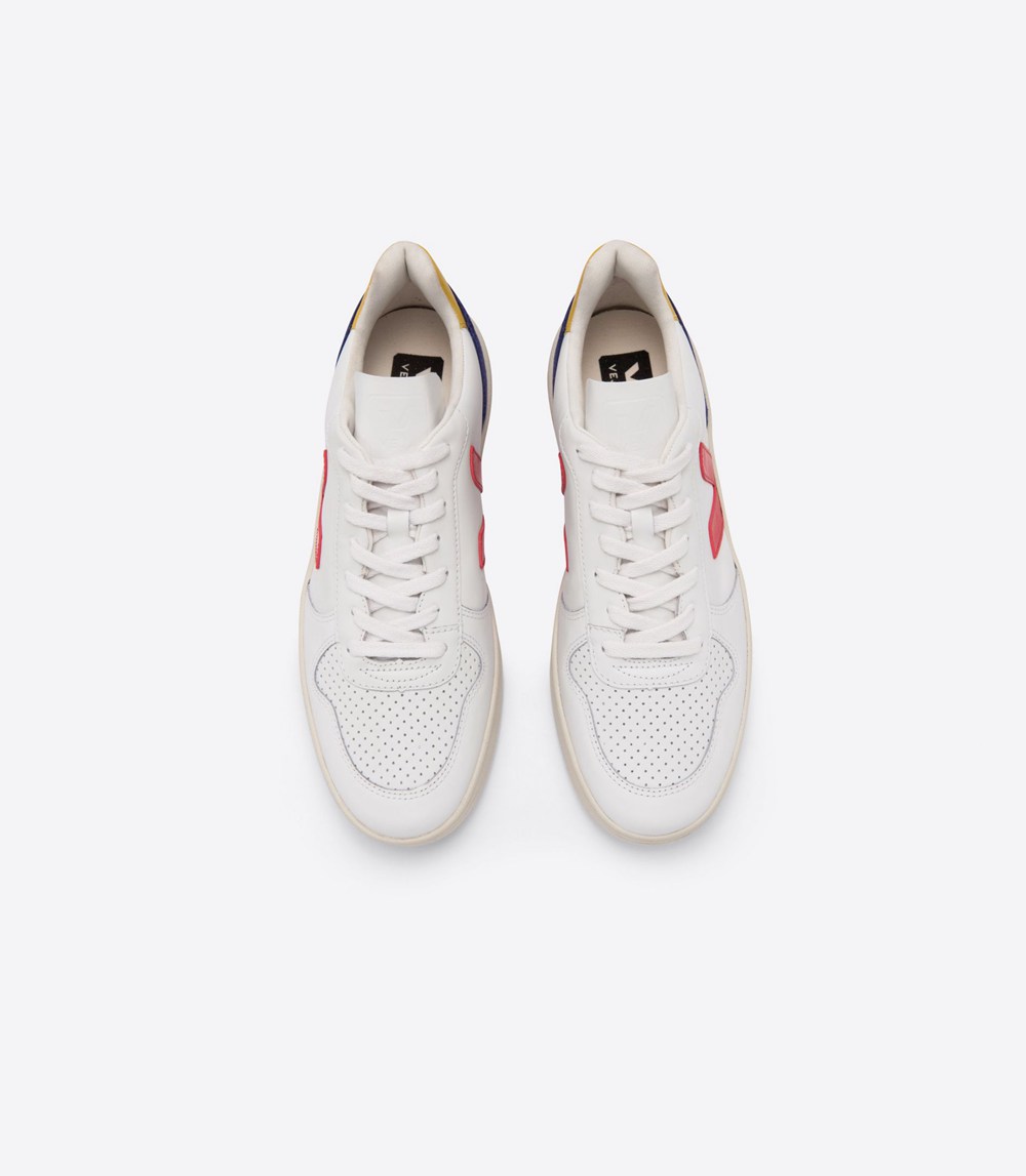Veja Sneakers Womens - V-10 Leather - White - 0695POMIE